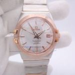 Perfect Replica Mens Omega Constellation Automatic Watch - White Dial